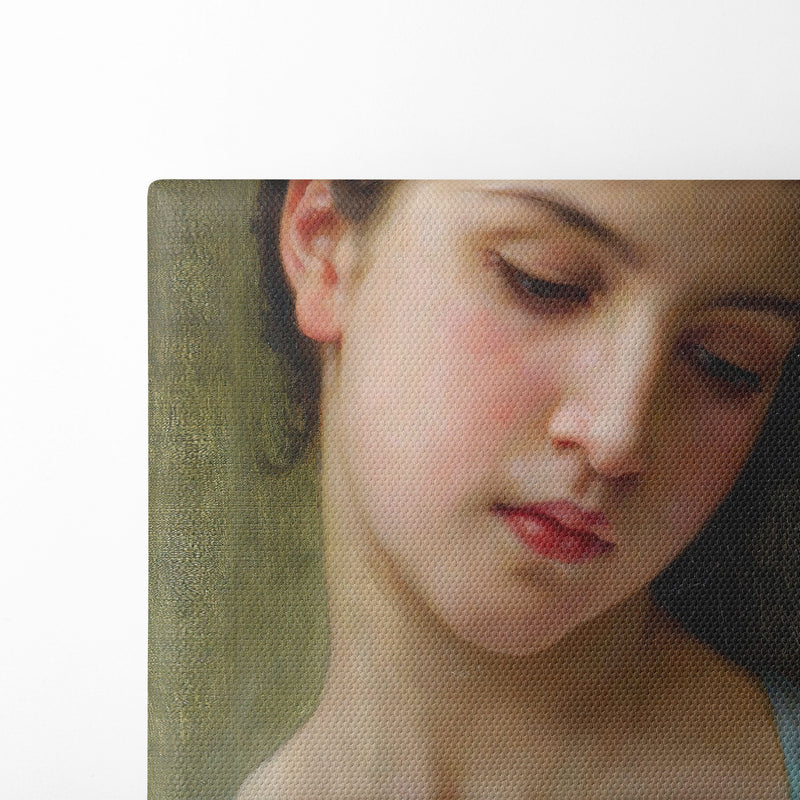 Portrait De Jeune Fille (1898) - William Bouguereau - Canvas Print