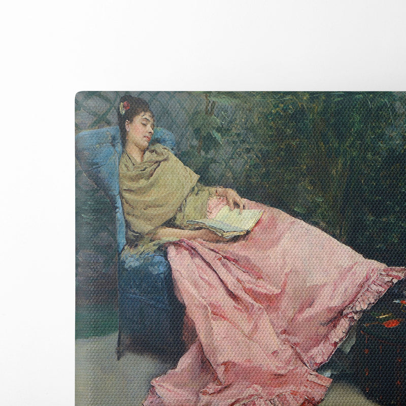 Siesta - Raimundo de Madrazo y Garreta - Canvas Print