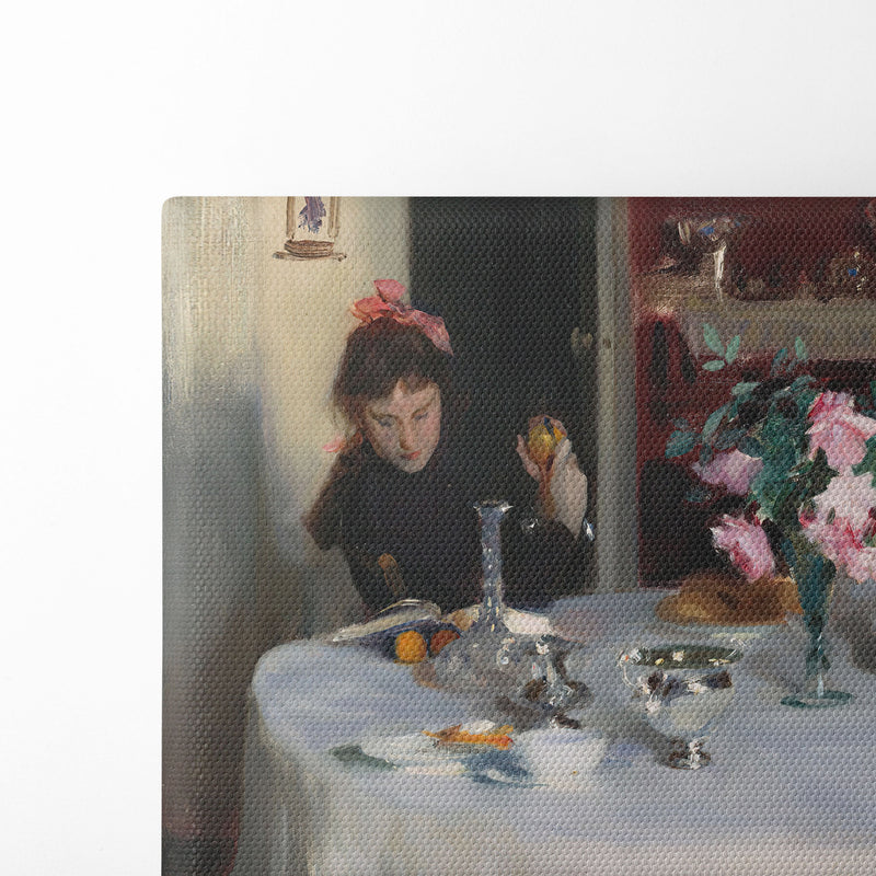 The Breakfast Table (1883-1884) - John Singer Sargent - Canvas Print