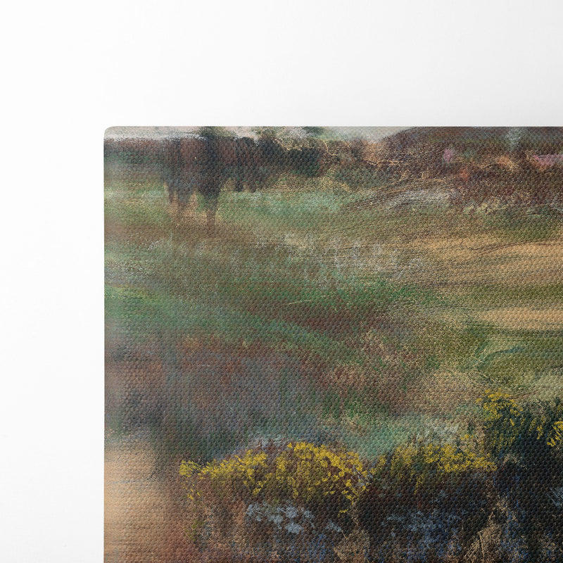 Landscape with Smokestacks (1890–1893) - Edgar Degas - Canvas Print