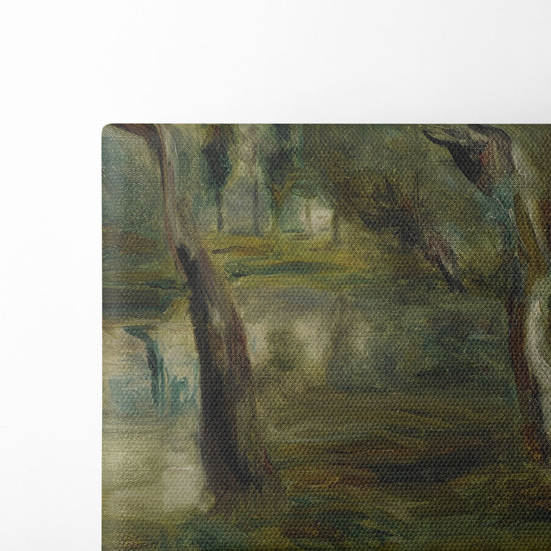 Saule au bord d’une mare (circa 187) - Pierre-Auguste Renoir - Canvas Print