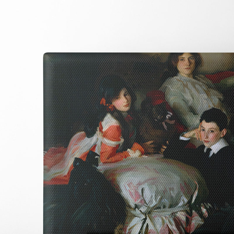 Essie, Ruby und Ferdinand Wertheimer (circa 1900) - John Singer Sargent - Canvas Print