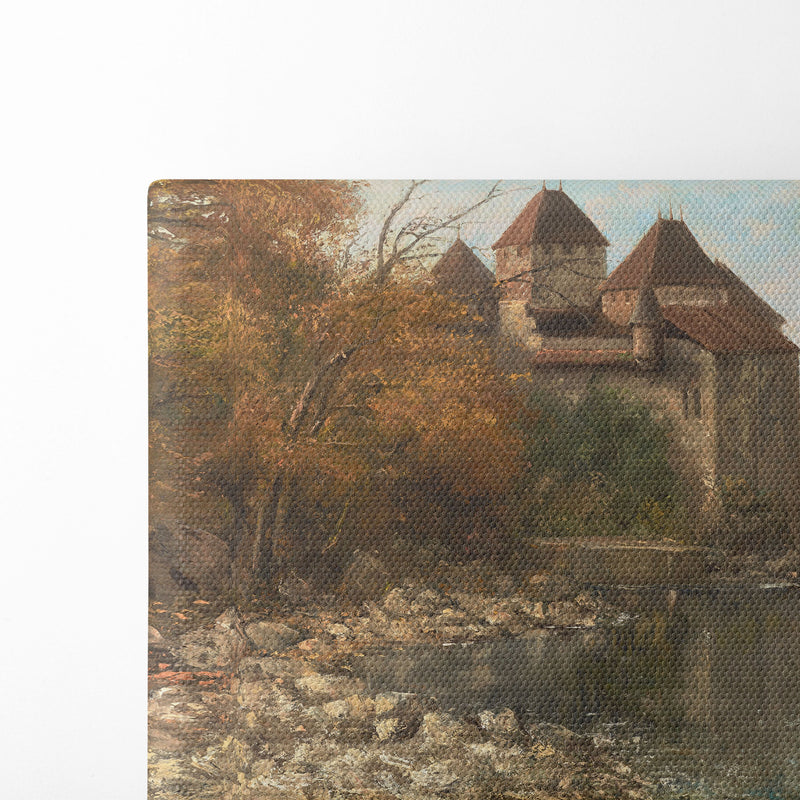 Le Château de Chillon, Lake Geneva - Gustave Courbet - Canvas Print