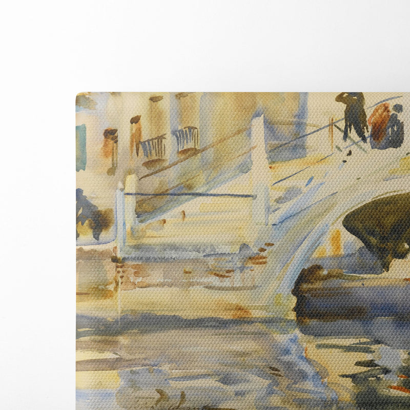 Venice Bridge with Figures - John Singer Sargent - Canvas Print