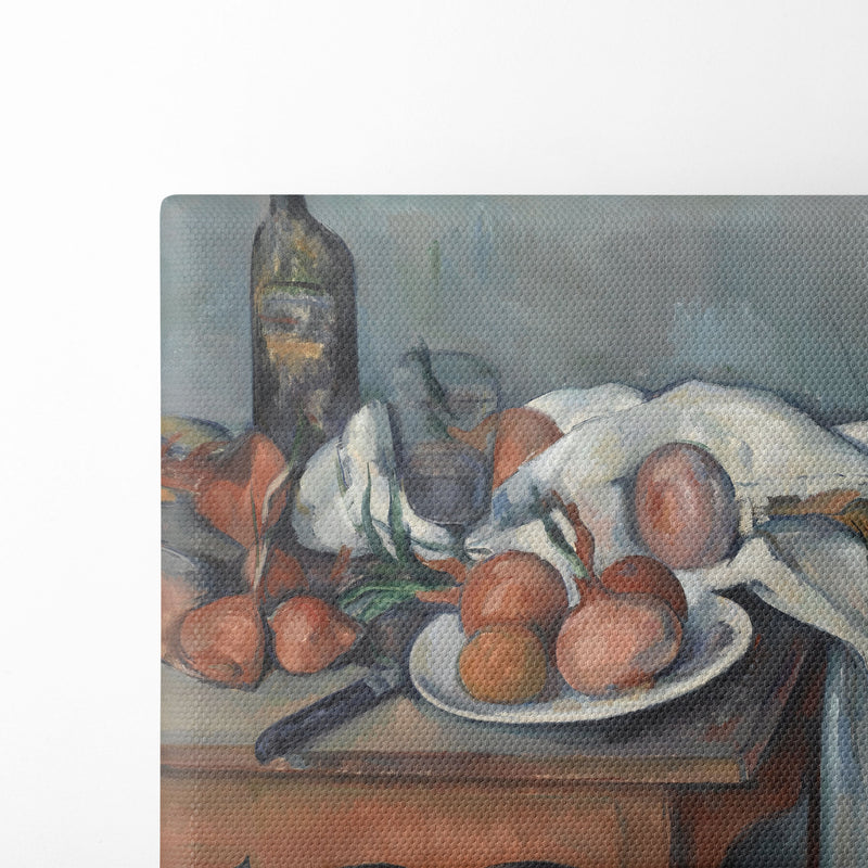 Still Life with Onions (1896 - 1898) - Paul Cézanne - Canvas Print