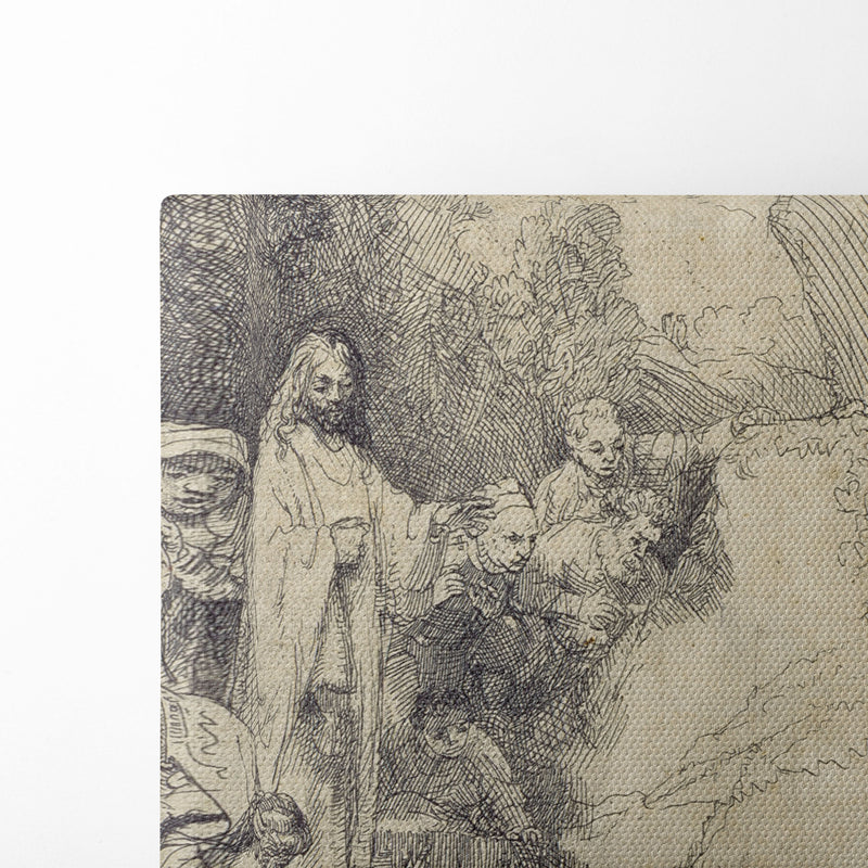 The Raising of Lazarus (1642) - Rembrandt van Rijn - Canvas Print