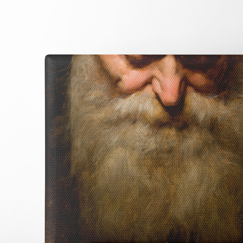 Head of an Old Man with a Grey Beard (1858) - Jan Matejko - Canvas Print