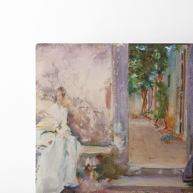 The Garden Wall (1910) - John Singer Sargent - Canvas Print