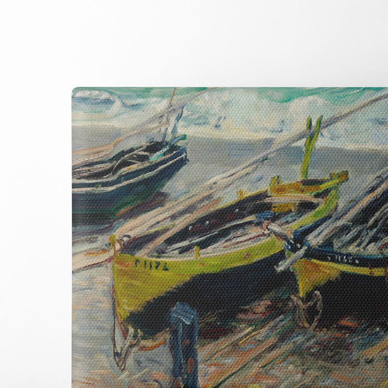 Three Fishing Boats - Claude Monet - Canvas Print