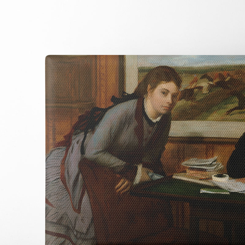 Sulking (ca. 1870) - Edgar Degas - Canvas Print