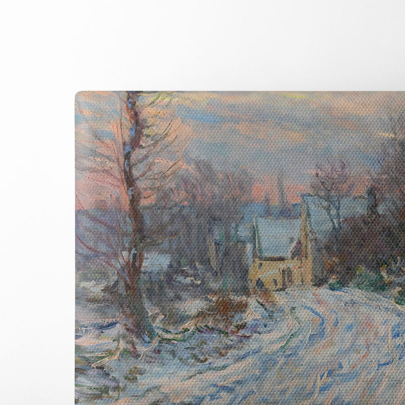 L’entrée De Giverny En Hiver (1885) - Claude Monet - Canvas Print