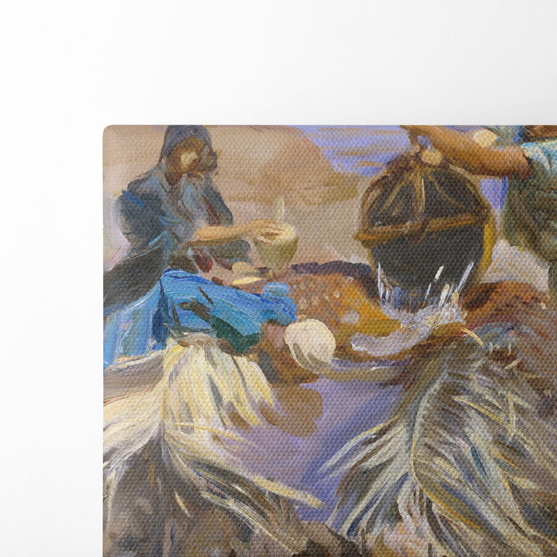 Egyptians Raising Water from the Nile (between 1890 and 1891) - John Singer Sargent - Canvas Print