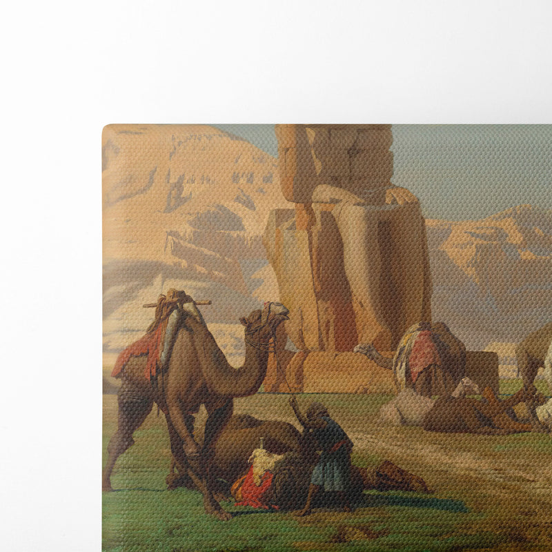 The Colossus Of Memnon - Jean-Léon Gérôme - Canvas Print