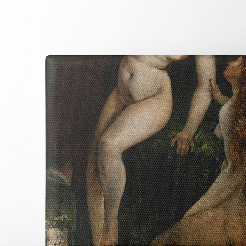 Trois baigneuses (1865-1869) - Gustave Courbet - Canvas Print