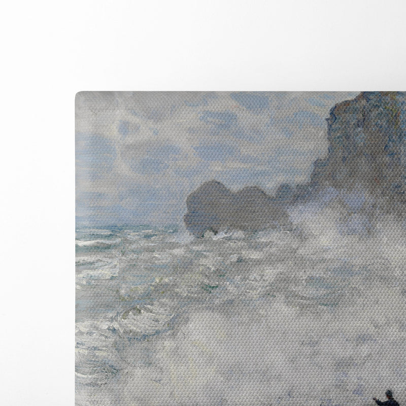 Rough weather at Étretat (1883) - Claude Monet - Canvas Print