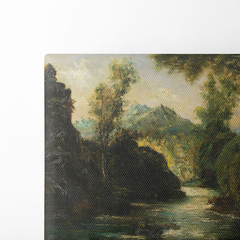 In the Swiss Alps (1875) - Gustave Courbet - Canvas Print