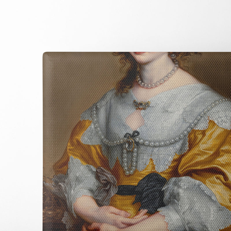 Portrait of Queen Henrietta Maria - Anthony van Dyck - Canvas Print