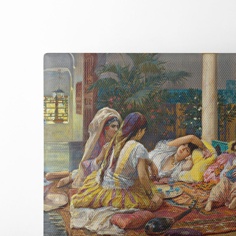 In The Harem (1894) - Frederick Arthur Bridgman - Canvas Print