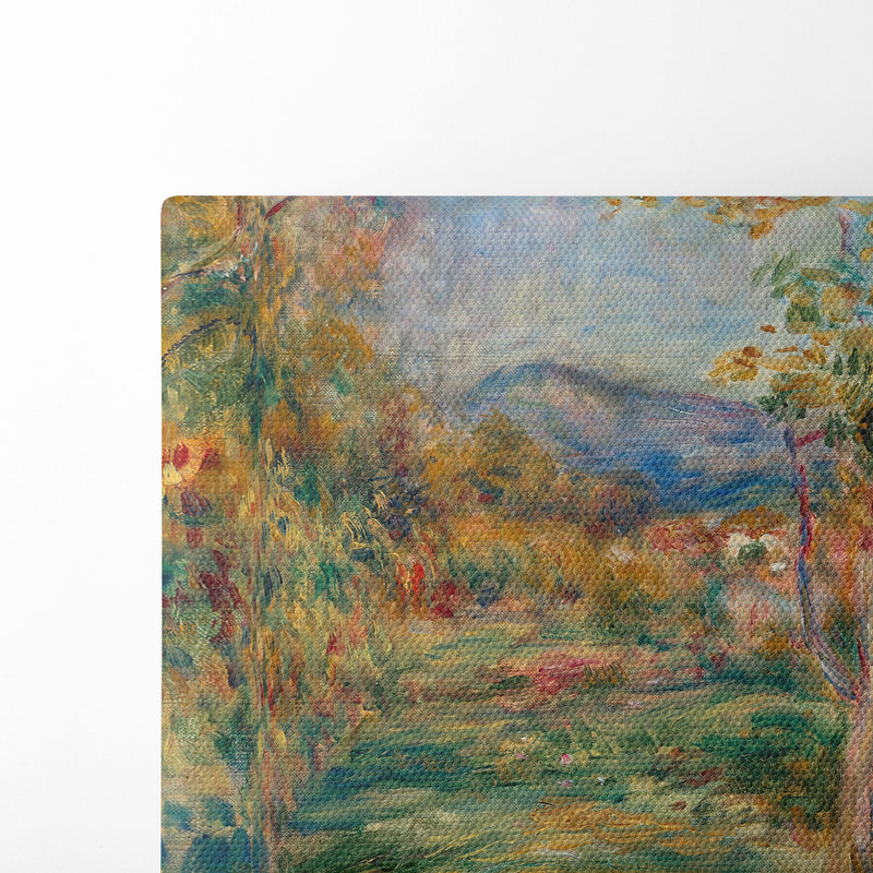 Paysage de Cagnes (circa 1910) - Pierre-Auguste Renoir - Canvas Print