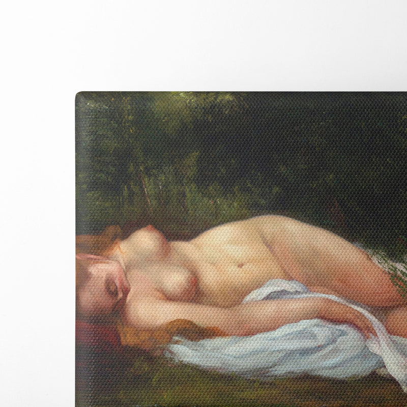 Nu Couché (1866) - Gustave Courbet - Canvas Print