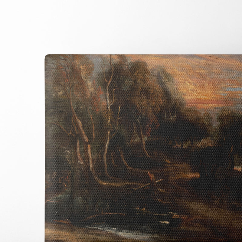 A wooded landscape at sunset - Peter Paul Rubens - Canvas Print