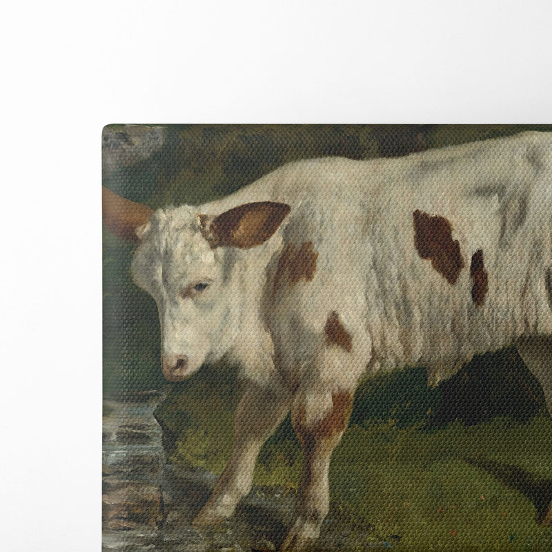 Le Veau Blanc - Gustave Courbet - Canvas Print