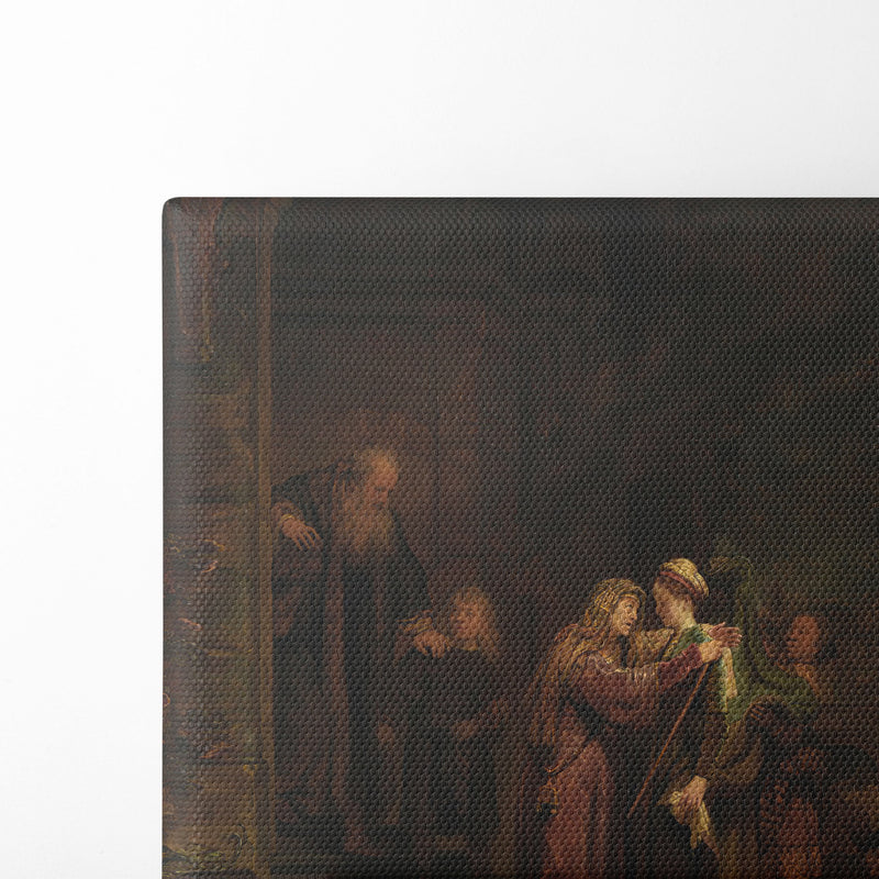 The Visitation (1640) - Rembrandt van Rijn - Canvas Print