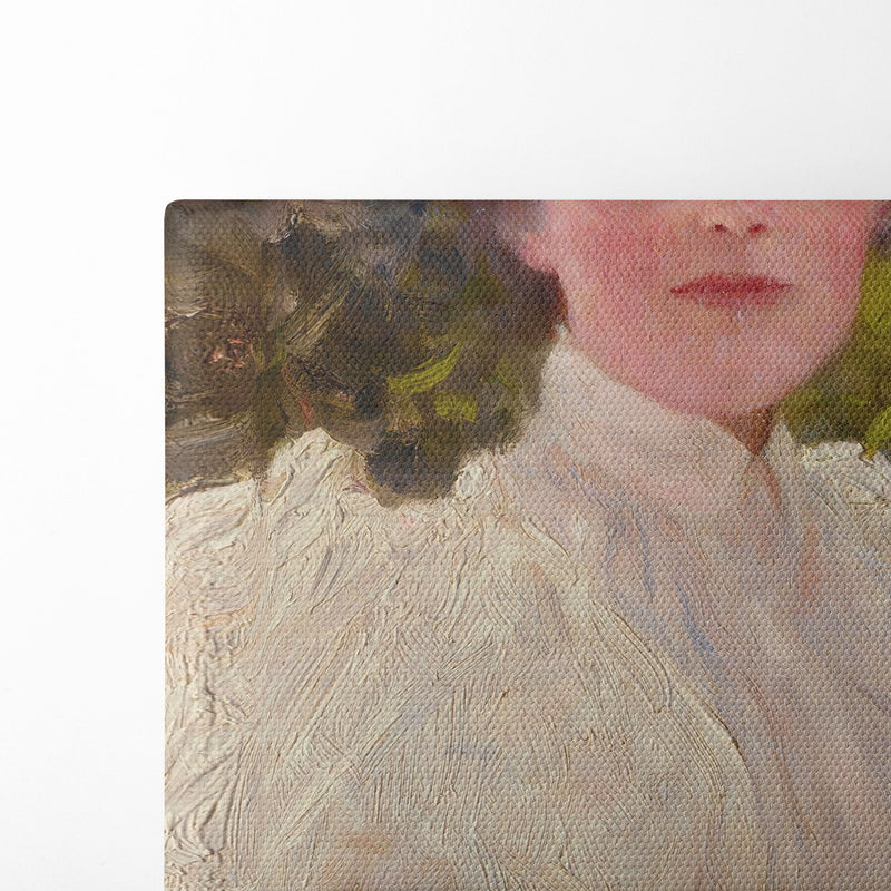 Mädchen im grünen (Girl in the foliage) - Gustav Klimt - Canvas Print