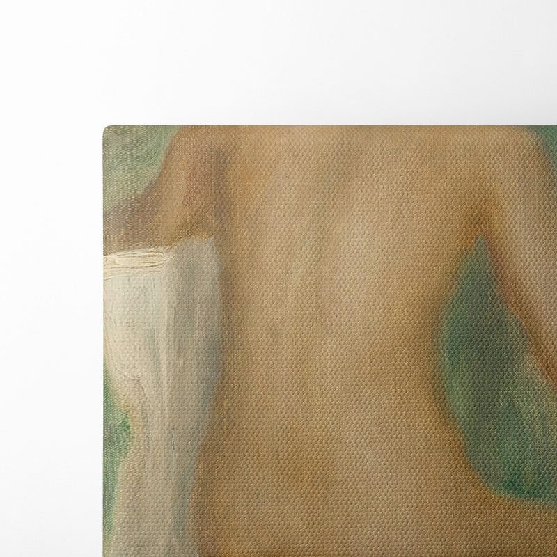 Nu Assis, De Dos (circa 1895) - Pierre-Auguste Renoir - Canvas Print