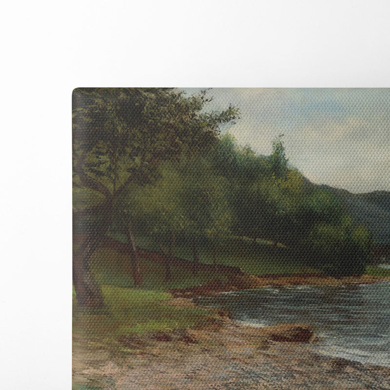 La Rive Du Lac Léman - Gustave Courbet - Canvas Print