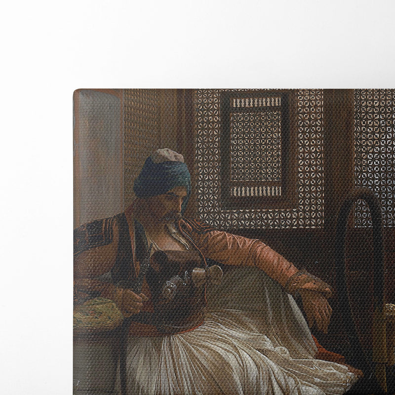 Arnaut fumant - Jean-Léon Gérôme - Canvas Print