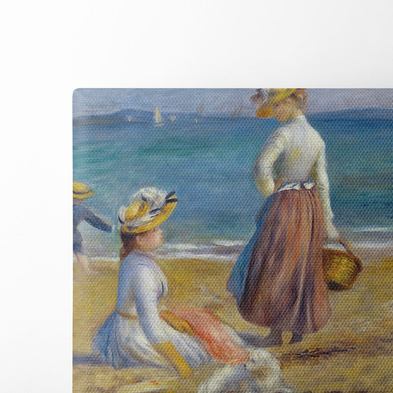 Figures on the Beach (1890) - Pierre-Auguste Renoir - Canvas Print