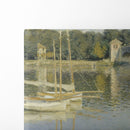 The Argenteuil Bridge (1874) - Claude Monet - Canvas Print