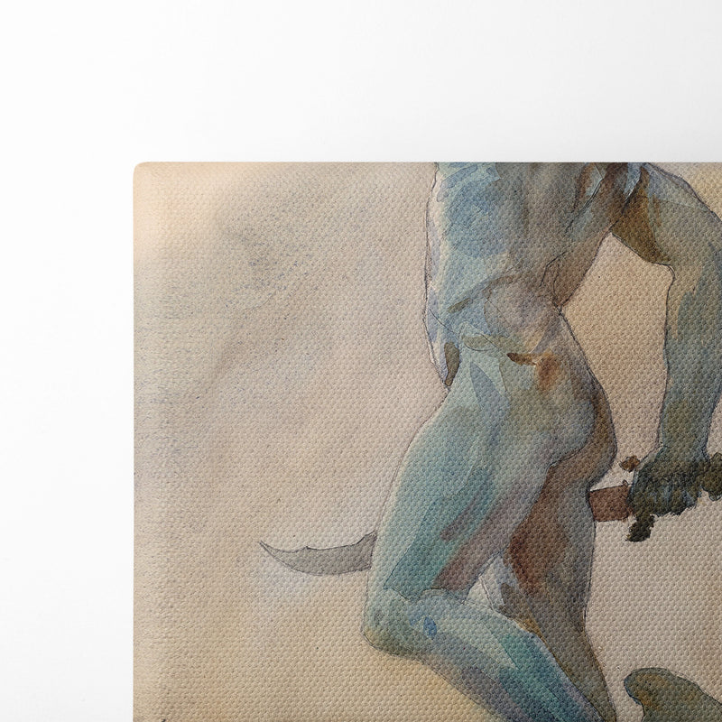 Sketch of Cellini’s ‘Perseus’ - John Singer Sargent - Canvas Print