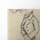 Caricature of a Man with a Large Nose (1855) - Claude Monet - Canvas Print