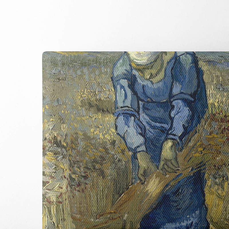 Peasant Woman Binding Sheaves (After Millet) - Vincent van Gogh - Canvas Print - UAIO LMT