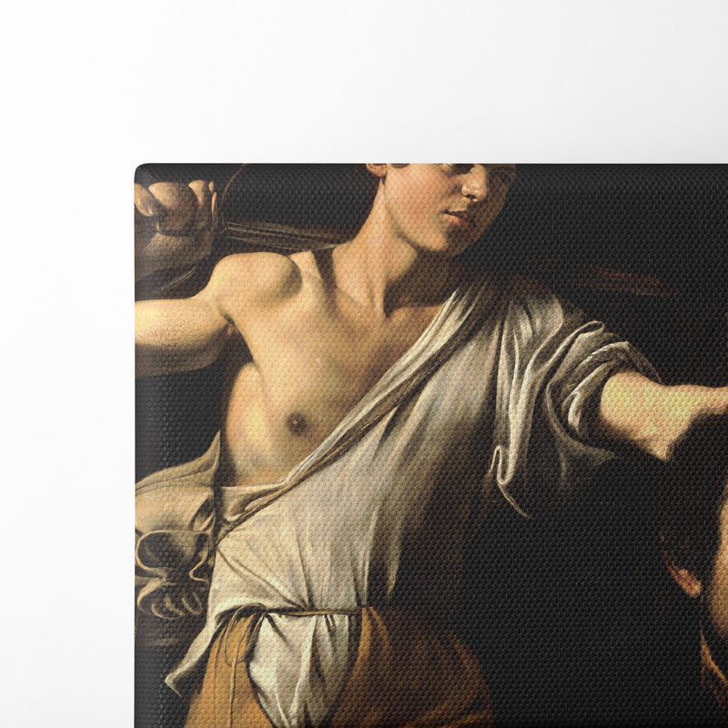 David with the Head of Goliath (1600-1601) - Caravaggio - Canvas Print