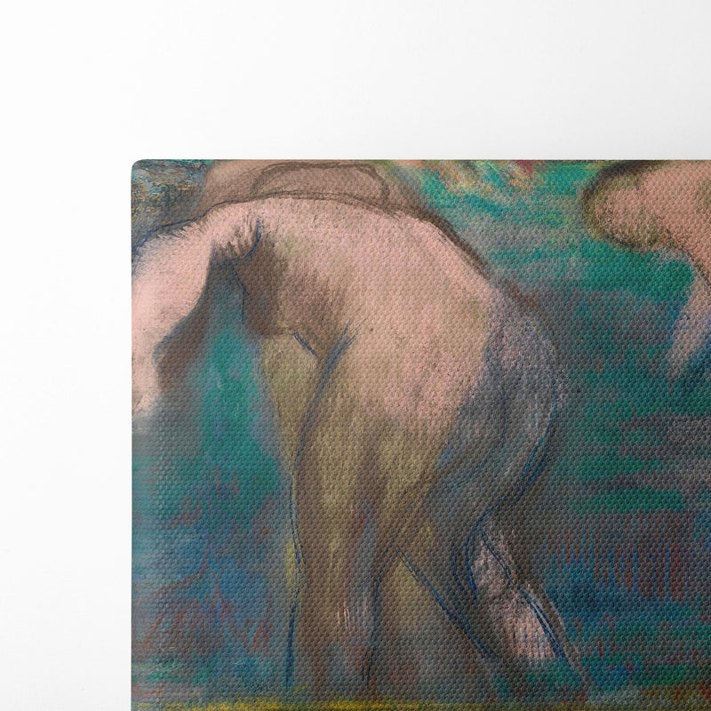 Femmes Au Bain (circa 1890-9) - Edgar Degas - Canvas Print