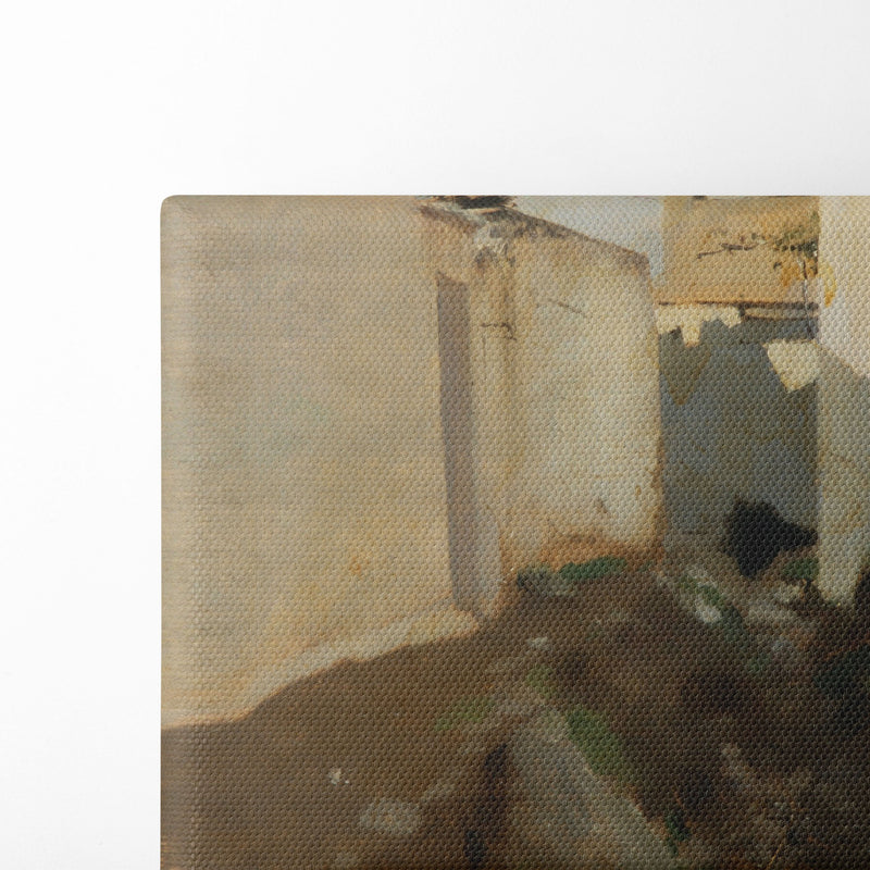 White Walls in Sunlight, Morocco (between 1879 and 1880) - John Singer Sargent - Canvas Print