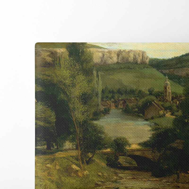 View of Ornans (mid-1850s) - Gustave Courbet - Canvas Print