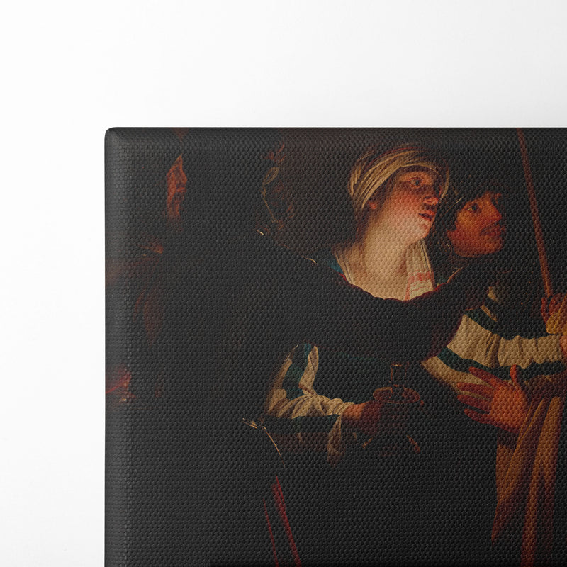 The Denial of St. Peter (c. 1623) - Gerard van Honthorst - Canvas Print