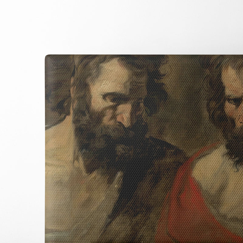 Two Studies Of A Bearded Man - Anthony van Dyck - Canvas Print