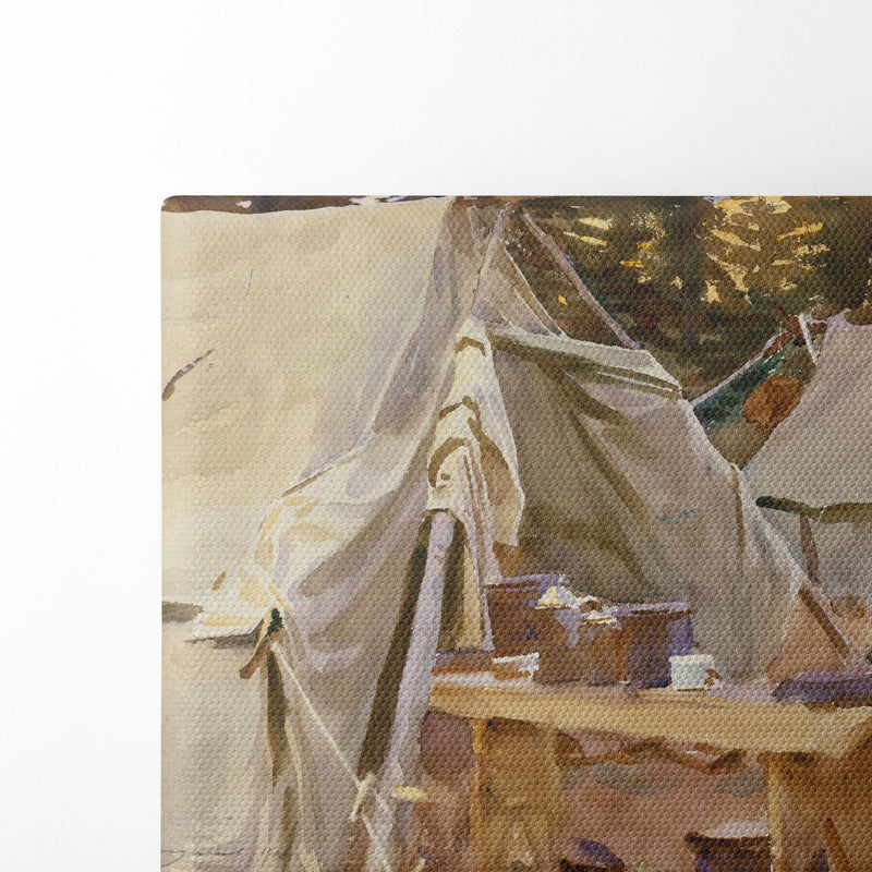 Camp at Lake O’Hara (1916) - John Singer Sargent - Canvas Print