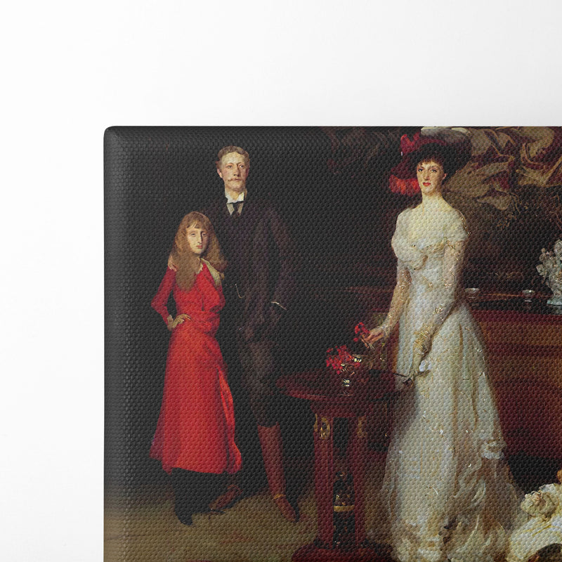 Sir George Sitwell, Lady Ida Sitwell and Family (ca 1900) - John Singer Sargent - Canvas Print