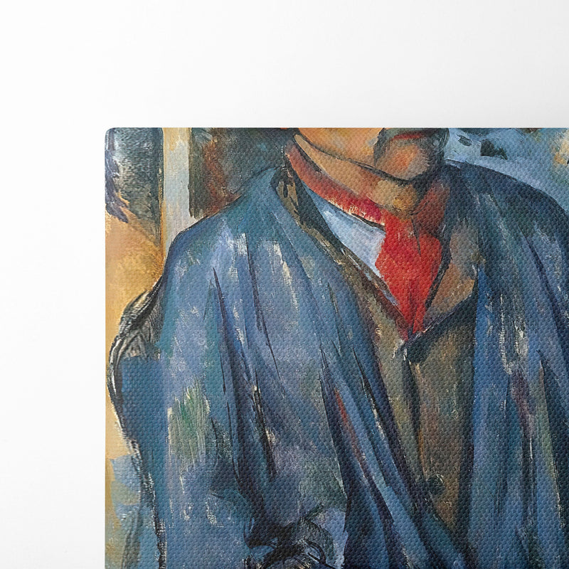 Man in a Blue Smock (c. 1896–97) - Paul Cézanne - Canvas Print