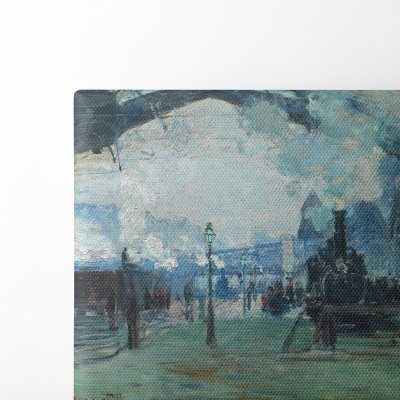 Arrival of the Normandy Train, Gare Saint-Lazare (1877) - Claude Monet - Canvas Print