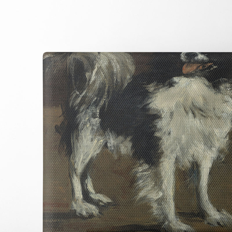 Tama,the Japanese Dog (c. 1875) - Édouard Manet - Canvas Print