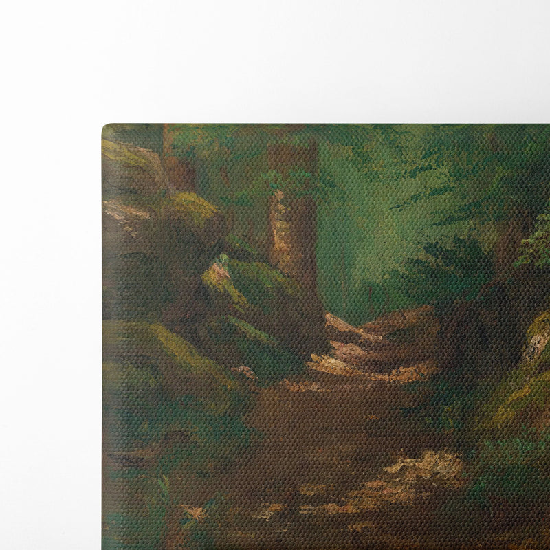 La Clairière (1866) - Gustave Courbet - Canvas Print