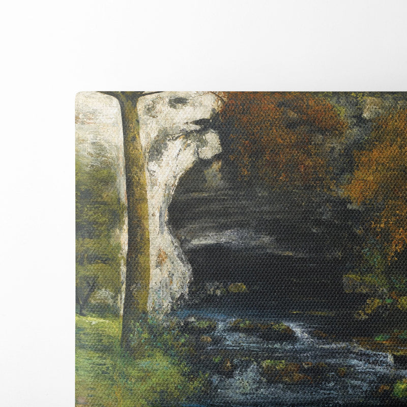 Source de Lison près de Nans - Gustave Courbet - Canvas Print