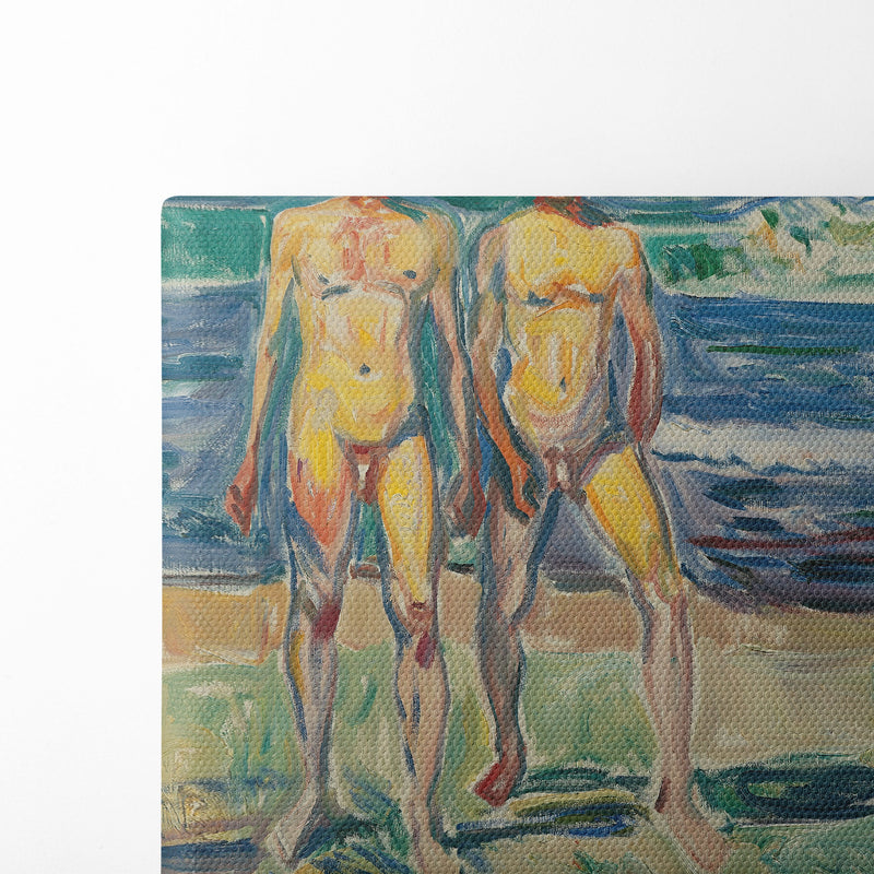 Männer am Meer (1908) - Edvard Munch - Canvas Print